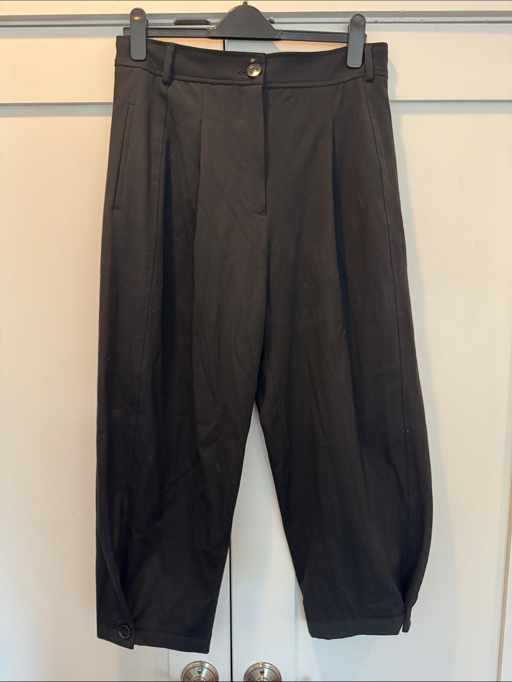 Zara Cropped Pleated Pant